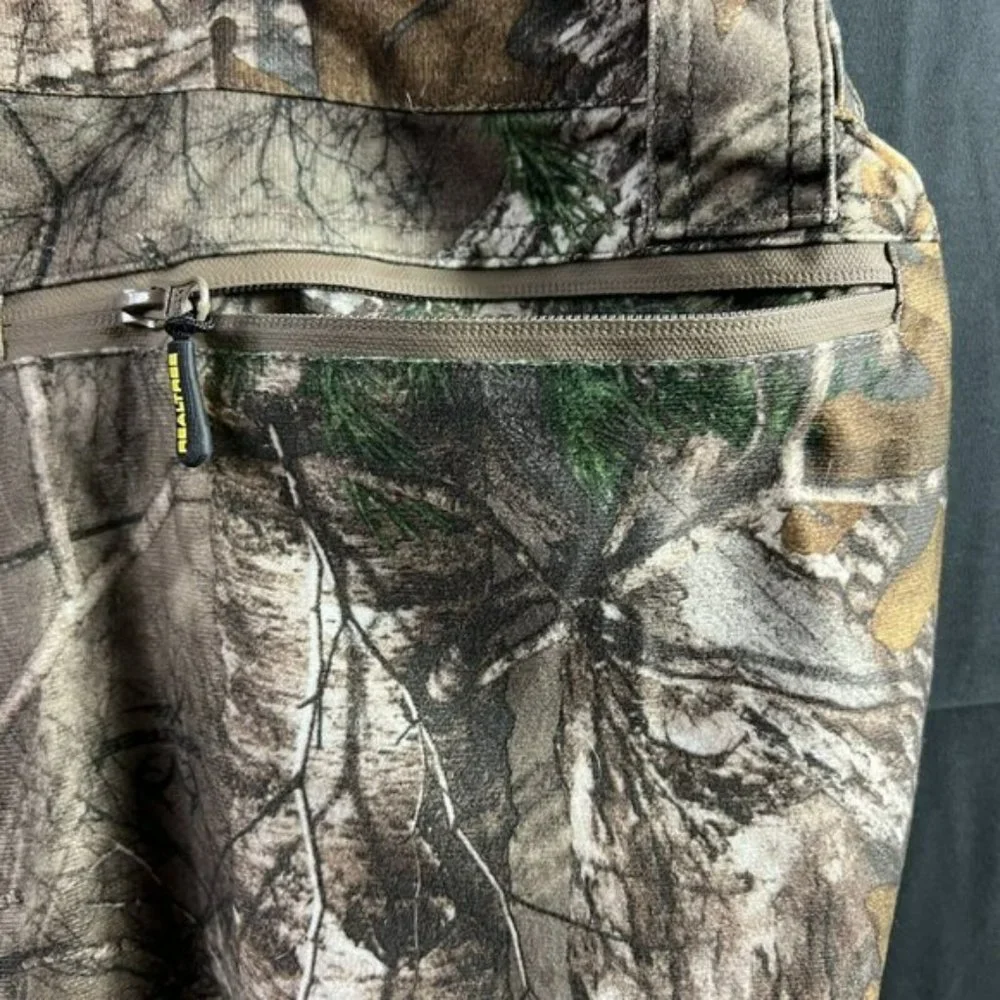 Realtree Xtra Camo Cargo Pants Mens Size XXL Drawstring Ankles Double Button